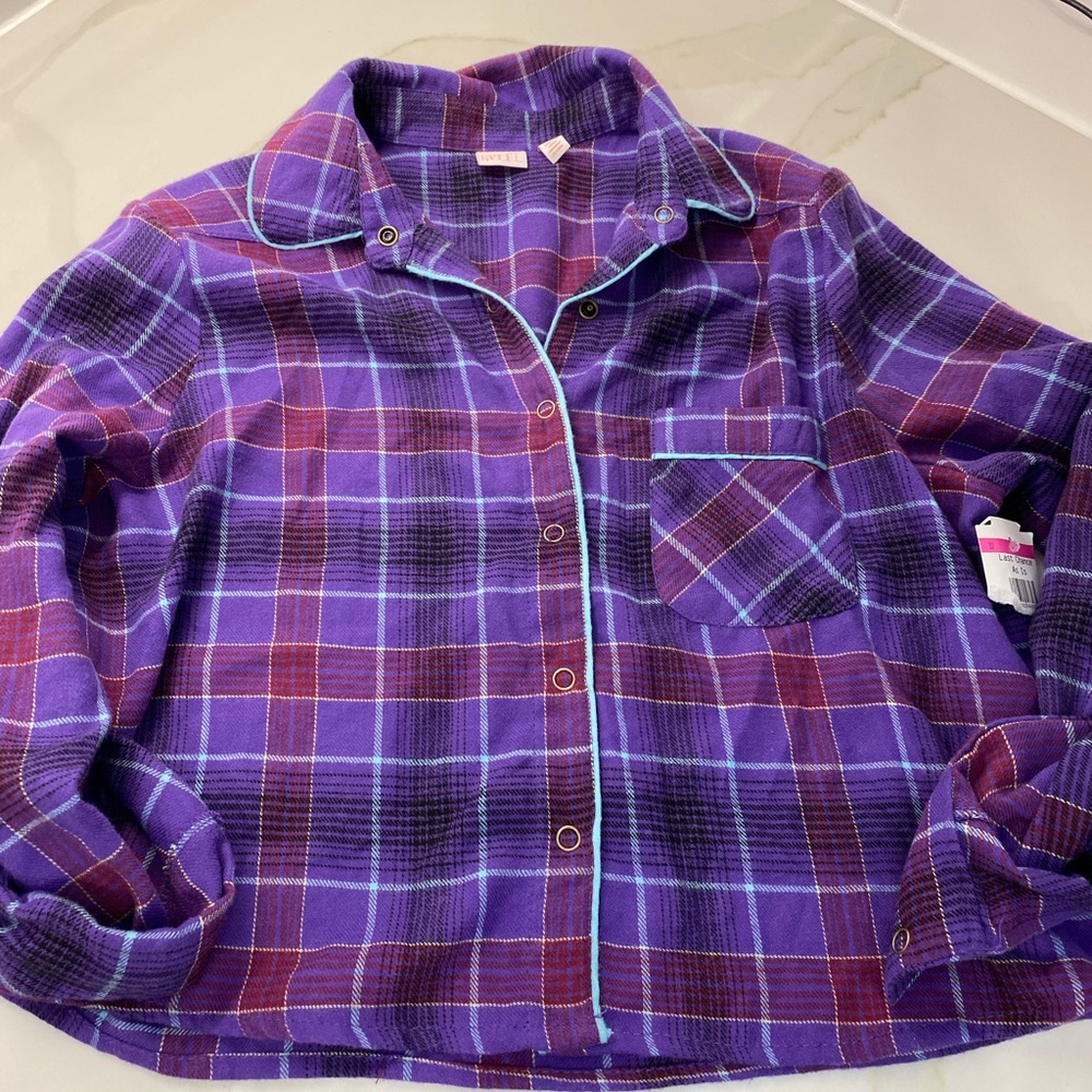 MAKE + MODEL XS COTTON BLEND PJ TOP NEW